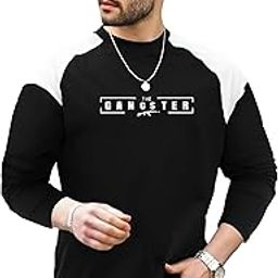 Mens Printed Round Neck Full Hand Tshirt-image-85