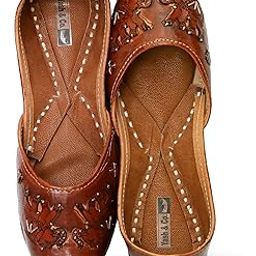Pure Leather Hand Crafted Bellies| Rajasthani Jutti, Mojari| Latest Collection Comfortable Stylish Slip on Bellies & Ballerina for Women & Girls/Ethnic Bellies Footwear-image-98