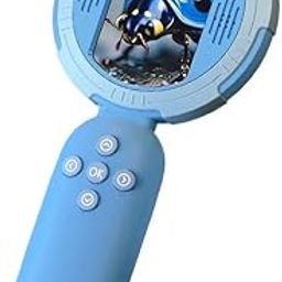 MICROWARE HM020C Handheld Digital Microscope HD IPS 2.0 Screen 8 LED Adjustable Lights Type-C Interface Automatic White Balance and Exposure Multilingual Support - Blue-0