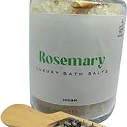 DEER Rosemary Luxury Bath Salt 200g – Relaxing Bath Soak with Essential Oils & Natural Herbs | Detoxifying & Aromatherapy Body Relaxation | Premium Glass Jar with Cork Lid-image-91