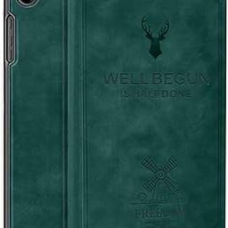 ProElite Cover for Samsung Galaxy Tab A9 Plus 11 inch Cover Case, Deer Flip case Cover for Samsung Galaxy Tab A9+ 11 inch, Dark Green-picture-25