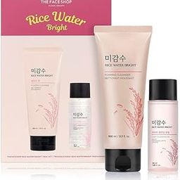 The Face Shop 2 Step Rice Water Bright Kit | Rice Water Bright Foaming Face Wash 100ml + Rice Water Bright Light Cleansing Oil 55ml-10