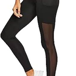 Stretchable Yoga Pants for Womenं & Tights for Women Workout with Mesh Insert & Side Pockets (7800)-image-90