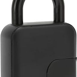 Smart Fingerprint Padlock, 1s Quick Unlock, 10 Groups Fingerprint, Anti Theft Security Keyless Electronic Lock, Biometric Lock for Warehouse Locker, USB Rechargeable-image-14