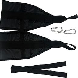 LOOM TREE® Abdominal Trainer Belt Gym Heavy Duty Lightweight Exercise Durable Ab Straps Black | Fitness, Running & Yoga | Fitness Equipment & Gear-picture-23
