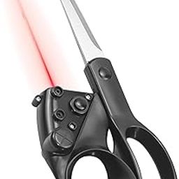 Drumstone (𝗦𝗽𝗲𝗰𝗶𝗮𝗹 𝟭𝟬 𝗬𝗲𝗮𝗿𝘀 𝗪𝗮𝗿𝗿𝗮𝗻𝘁𝘆) Pro Laser-Guided Shears for Ultra-Straight Cuts – Adjustable, Comfortable & Ultra-Light for All Your Sewing & Craft Needs-11