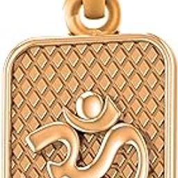 925 Sterling Silver 22k Gold Plated Spiritual OM Pendant Lord Spiritual OM Locket for Men and Women-image-82