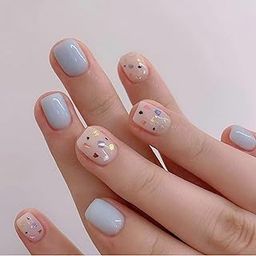 Buddy Jelly Trends Premium Designer 24pcs Stick-on Nails set, with Easy Glue Tab application, Nails are Reusable & Unbreakable (W1306)-11