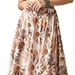Women's Western Long Printed Rich Regular PolyBlend Skirts for Women (Top not Included)-image-31