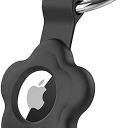 Airtag Holder for Apple Air Tag, Keychain AirTags Case with Anti-Lost Key Ring, Protective AirTag Keychain Cover, Finder Items for Pets, Keys, Backpacks (Black)-image-97