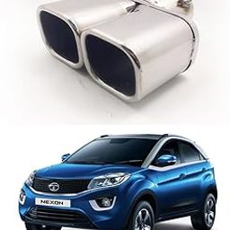 Oshotto Stainless Steel SS-010 Car Exhaust Muffler Silencer Cover Compatible with Tata Nexon (Chrome)-image-73