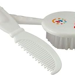 Fisher-Price UltraCare Baby Hairbrush and Comb Set for Newborns, White-image-7