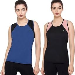 White Moon Gym Sleeveless T Shirt for Women, Sports Tank Tops for Women, Yoga Tank, Gym Vest for Women, Gym Workout Wear Women, Combo Polyester Tops for Women (Pack of 2)-image-65