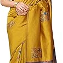 Women's Kanjivaram Banarasi Soft Silk Saree With Unstitched Blouse Piece (Silk Box Flower)-picture-52