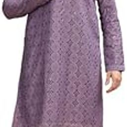 100% Cotton Premium Lucknowi Embroidery Kurta for Men | Traditional and Elegant Design| Indian Kurta| | Full Sleeve Kurta-picture-13