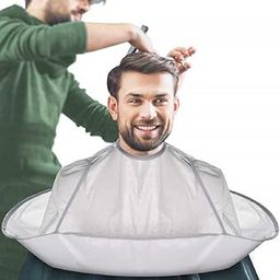 Apron Cape Hair stylist Simple Design Pattern Hair Cutting Cloak Beard Shaving Umbrella Waterproof Cape Barber Home Salon Haircut Hairdresser Apron Cloth for Adult Women Men Kids-image-99