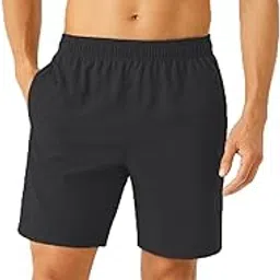 NINQ Athletic Sports Wear | Gym Shorts for Men with Zipper Pocket & Elastic Waistband | Regular Fit, Lightweight Half Pant for Man Casual Shorts-picture-19