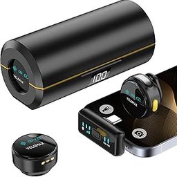 VELOMAX ANC Noise Cancellation Wireless Microphone for Youtubers - Wireless Mic with a Portable Charging Case Offering 40 Hours of Battery lLfe - Mic Wireless for Video Shooting, Online Teaching-24
