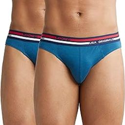 US49 Men's Super Combed Cotton Solid Brief with Ultrasoft Waistband (Pack of 2)-43