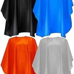 4-Piece Saloon Apron Combo Set – Black, Blue, Orange & Grey Barber Aprons – Waterproof, Adjustable & Lightweight Hair Cutting Aprons for Salon Use 6-image-20