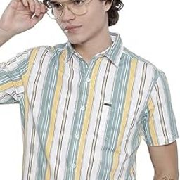 Men's Striped Regular Fit Shirt-image-35