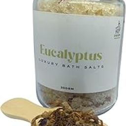 DEER Eucalyptus Essential Oil Bath Salt – 200g | Glass Jar with Cork Lid | Relaxin Aromatherapy Soak with Natural Herbs-image-10