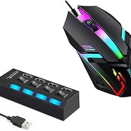 ENTWINO 150HB 4-Port USB Hub and The USB Wired Gaming Mouse D1.-picture-27
