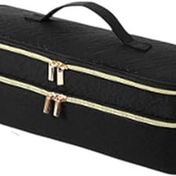 SAZ DEKOR® Hair Dryer Travel Carrying Case Portable Multifunctional Hair Tool Organizer Black|Makeup Box for Storage|Make Up, Cosmetic, Skincare Organiser for Women|-image-93