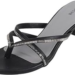 Women Kitten Heel Beaded Fashion Slip-on Sandal-image-20