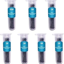 Fpxnb 350 Pcs Stainless Steel Insect Pins in 7 Sizes, Specimen Entomology Pins and Butterfly Collections Needle for School Lab Butterfly Collectors with Vials & Labels-15