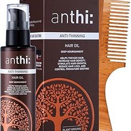 anthi: Anti-Hair Thinning Oil with Onion, Bhringaraj, Rosemary Extracts | For Hair Thickening & Growth | With Neem Wood Comb | Mineral Oil Free | For Men and Women 50 ml-picture-13