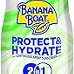 BANANA BOAT Sunscreen Ultra Mist Protect And Hydrate Moisturizing Broad Spectrum Care Spray - Spf 50+, Aloe Vera, 170 G For All Skin Types, 1 Count-18