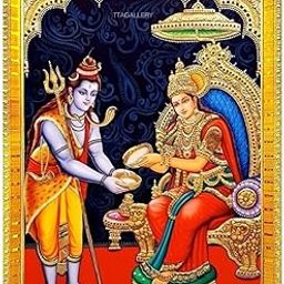 Hawamahal Shiva & Annapurna Devi Wall Art Photo Frame with Acrylic Glass, Religious Artwork for Kitchen Worship, 20x25 cm-11