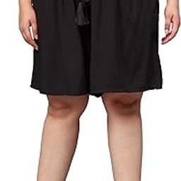Women's Plus Sizes Divided Skirt Culotte Shorts (Plus Sizes 2XL to 7XL)-image-16