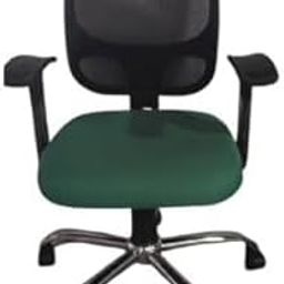 Office Desk Chair Seat Covers Stretch Water Resistant Jacquard Computer Study Chair, Adjustable Neck & Lumbar Support, Seat Cushion Slipcovers-Matcha Green(Black+Green)(Pcs-1)-image-56