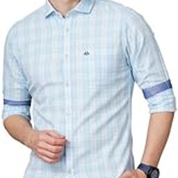 Men Checked Slim Fit Shirt | Stylish Slim-Fit Shirt with Classic Checked Pattern | Comfortable Shirt for Casual and Office Wear | Tailored Shirt for Men |-image-2