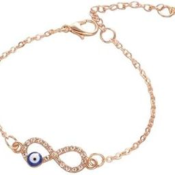 Evil Eye Infinity Bracelet, Nazr Bracelet, Chain Infinity Bracelet For Women (Gold)-image-32