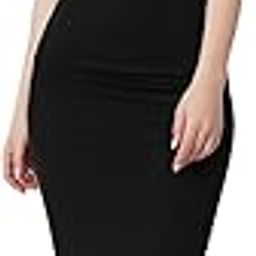 Square Neck Sleeveless Black Bodycon Dress for Women and Casual wear-image-0