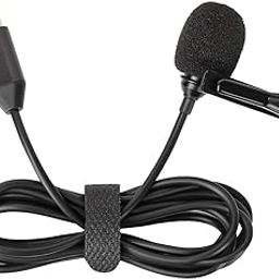 Professional Lavalier Lapel Microphone Lapel Microphone Interferences Omnidirectional Lavalier Microphone for 360 Camera-image-11