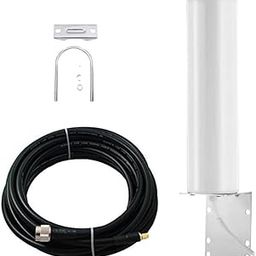 Outdoor Omni-Directional Antenna Kit, High-Gain Cylindrical Design, 10M Low-Loss Cable HLF 400 Cable-17