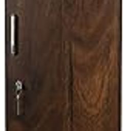 CASPIAN Engineered Wood Single Door Wooden Wardrobe (Rainforest Brown) | Pre-Assembled Furniture | Almirah/Cupboard for Bedroom Clothes Storage Organizer with 3 Shelves & 2 Drawers-13