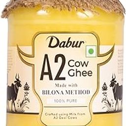 Dabur A2 Cow Ghee - 500ml | Rich in Vitamin A & Antioxidant properties | Made with Bilona method | Helps balance Vata & Pitta Dosha | Crafted using milk from A2 desi cows | 100% pure-image-49