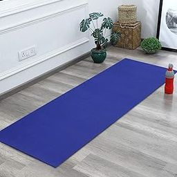 ESTACELL Yoga Mat for Women and Yoga Mat for Men, 4mm Thick Exercise Mat for Home Workout | Soft and Durable EVA Material Gym Mats | Non-Slip Yoga Mats - Blue-image-43