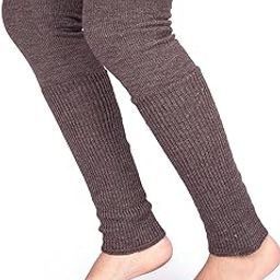 Adult Woolen Leg Warmers Women's Winter Over Knee High Footless Socks Knit Warm Long Leg Warmers-image-36