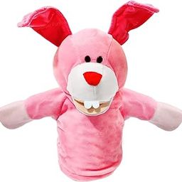 FunBlast Plush Animals Hand Puppet with Movable Open Mouth, Story Telling Animal FigureToy for Kids, Hand Puppet Toy, Soft Hand Puppets for Kids, Fun Play Learning Toys (Bunny)-16