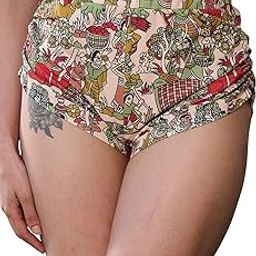 Multicolor Printed Women's Short- Cotton Blend Fashion Short, (11119)-image-61