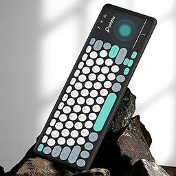 Pebble Magic Pad Wireless Keyboard with Built-in Touchpad, 2.4 GHz & Bluetooth V5.0 Dual Connectivity, Round Keycaps, Soft Keys, Slimmest Design, Multi-Device Compatibility, Auto Sleep-26