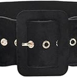 Women Woolen Cloth Adjustable Waistband Buckle Waist Belt for Down Jacket Black-image-77