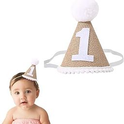 BabyMoon 1 Year Birthday Cone Cap | Cake Smash | Baby Photography Cap | Brown-image-98