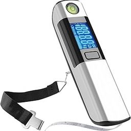 DRAVINA Digital Luggage Weight Machine with Steel Body, 50kg Capacity – Portable Weighing Scale for Home, Travel, Flights, Trains, Kitchen (Silver)-image-114